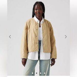 Levi’s Rumer quilted jacket in safari tan size XS